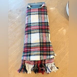 NWT Plaid Fringe Tree Skirt